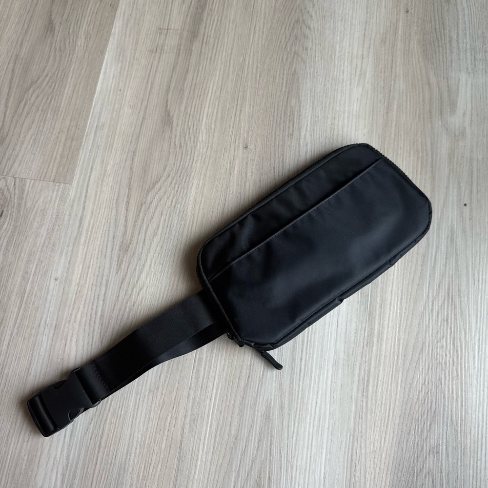 Sleek Black Belt Bag